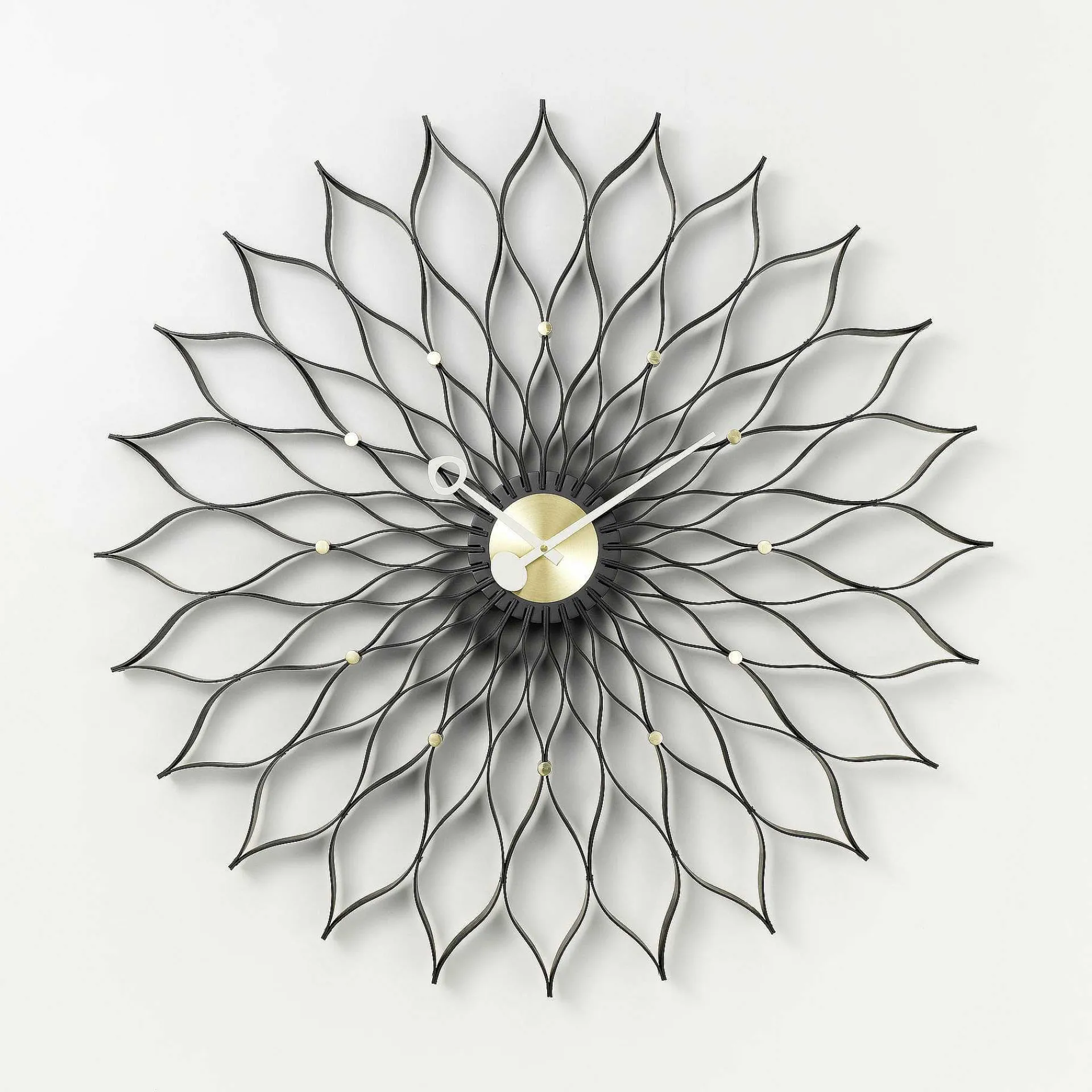 Vitra Clocks*Sunflower Clock | Ash / Brass