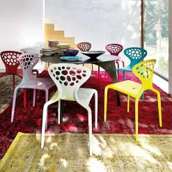 Moroso Outdoor Chairs*Supernatural Chair | Outdoor | Fluogreen-Perforated Back