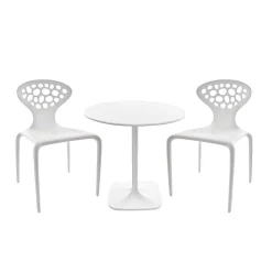 Moroso Outdoor Chairs*Supernatural Chair | Outdoor | Pure White-Perforated Back