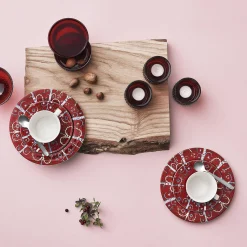 Iittala Plates And Bowls*Taika | Plate - Red - 22 Cm