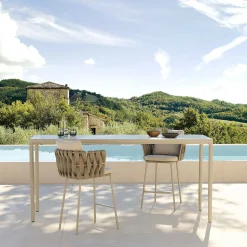 Tribù Outdoor Chairs*Tosca Counter Height Chair | Outdoor | Linen-10