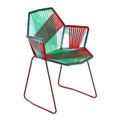 Moroso Outdoor Chairs*Tropicalia Chair | Outdoor Chair | Red-Jungle/With Arms