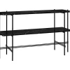 GUBI Coffee Tables*Ts Console - 2 Racks | Console | Black Marquina Marble
