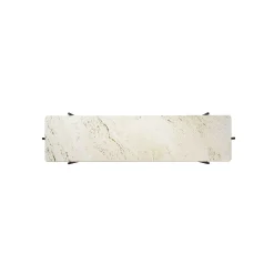 GUBI Coffee Tables*Ts Console - 2 Racks | Console | Neutral White Travertine