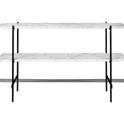 GUBI Coffee Tables*Ts Console - 2 Racks | Console | White Carrara Marble