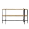 GUBI Coffee Tables*Ts Console - 2 Racks | Console | Warm Taupe Travertine