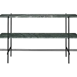 GUBI Coffee Tables*Ts Console - 2 Racks | Console | Green Guatemala Marble