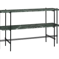 GUBI Coffee Tables*Ts Console - 2 Racks | Console | Green Guatemala Marble