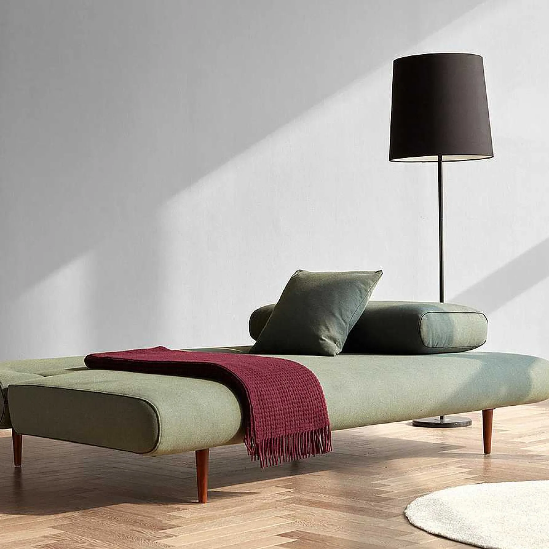 Innovation Living Sofa Beds*Unfurl Lounger Sofa Bed |518 - Dark Wood Legs |140-200 Cm