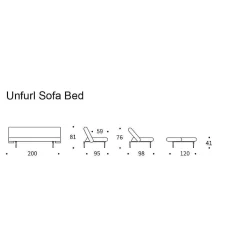 Innovation Living Sofa Beds*Unfurl Sofa Bed - 217 | 120-200 Cm