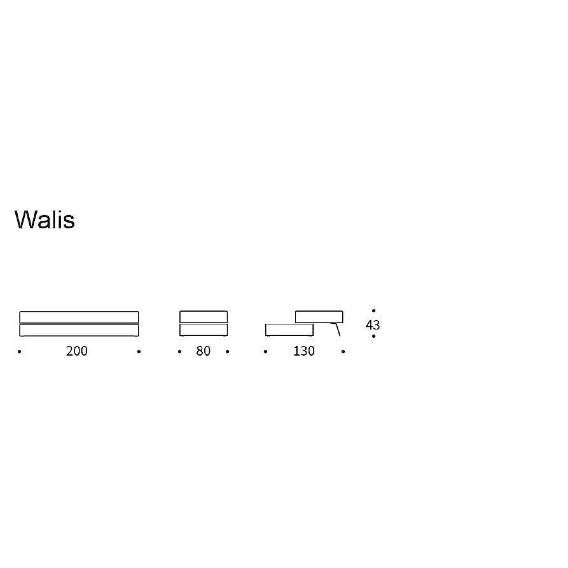 Innovation Living Sofa Beds*Walis Daybed - 318 With Storage | 80-200 Cm