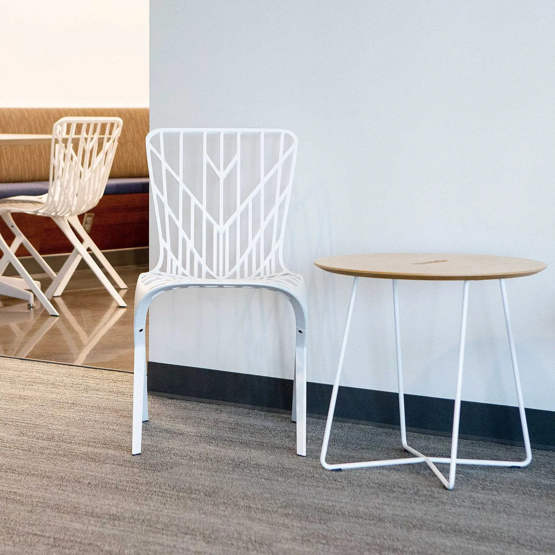 Knoll Outdoor Chairs*Washington Skeleton Chair | Outdoor Chair | White