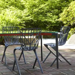 Knoll Outdoor Chairs*Washington Skeleton Chair| Outdoor Chair | Anthracite