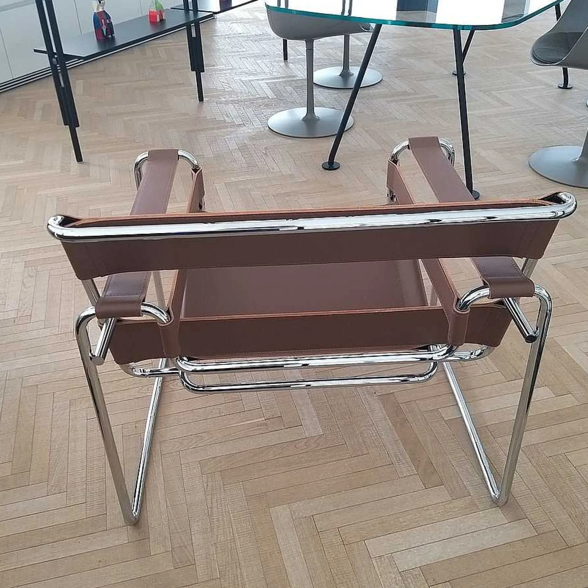 Knoll Single Armchairs*Wassily | Armchair | Chrome/Leather - Ex Display