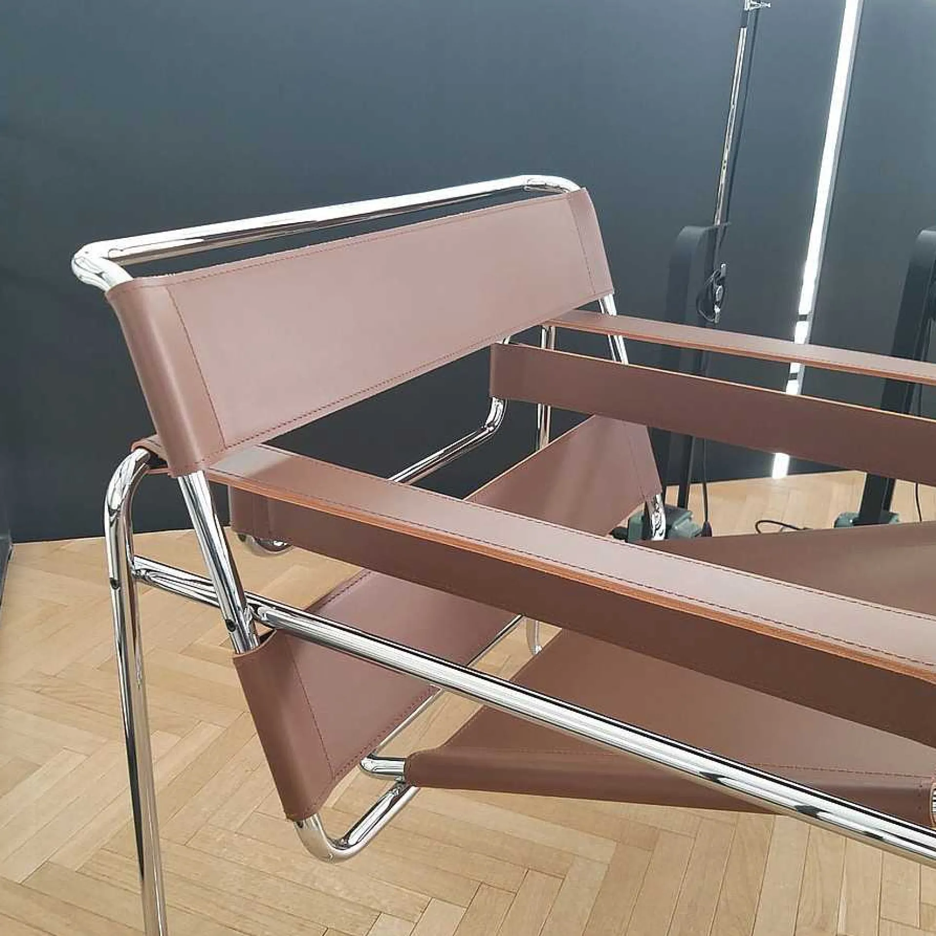 Knoll Single Armchairs*Wassily | Armchair | Chrome/Leather - Ex Display