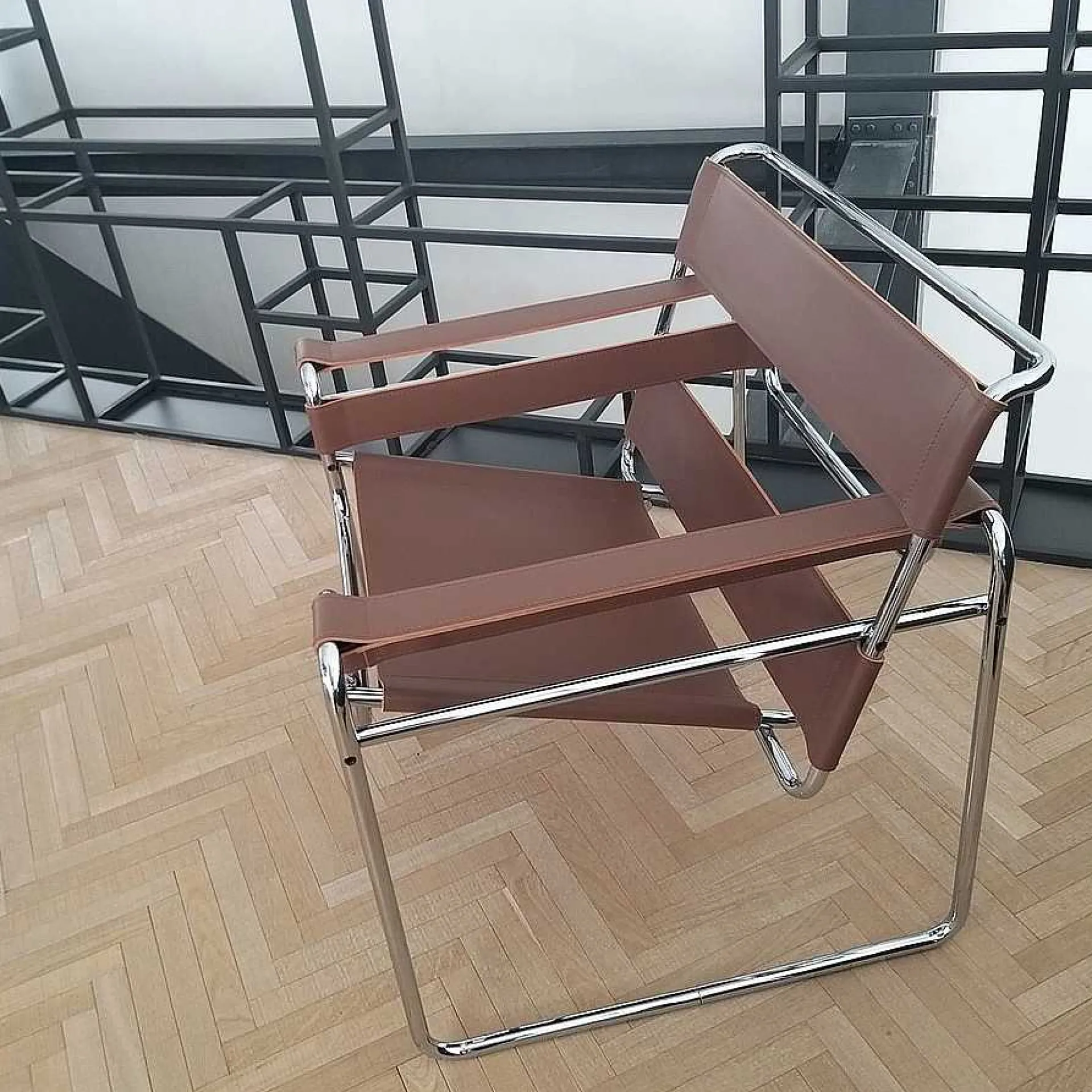 Knoll Single Armchairs*Wassily | Armchair | Chrome/Leather - Ex Display