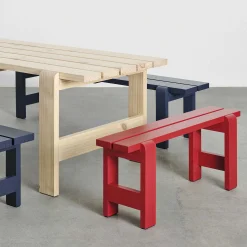 HAY Outdoor Chairs*Weekday Bench | Bench | Red