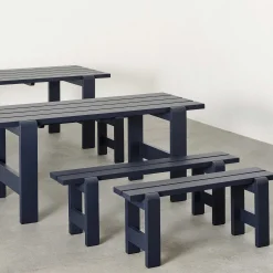 HAY Outdoor Chairs*Weekday Bench | Bench | Steel Blue