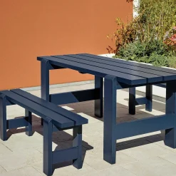 HAY Outdoor Chairs*Weekday Bench | Bench | Steel Blue