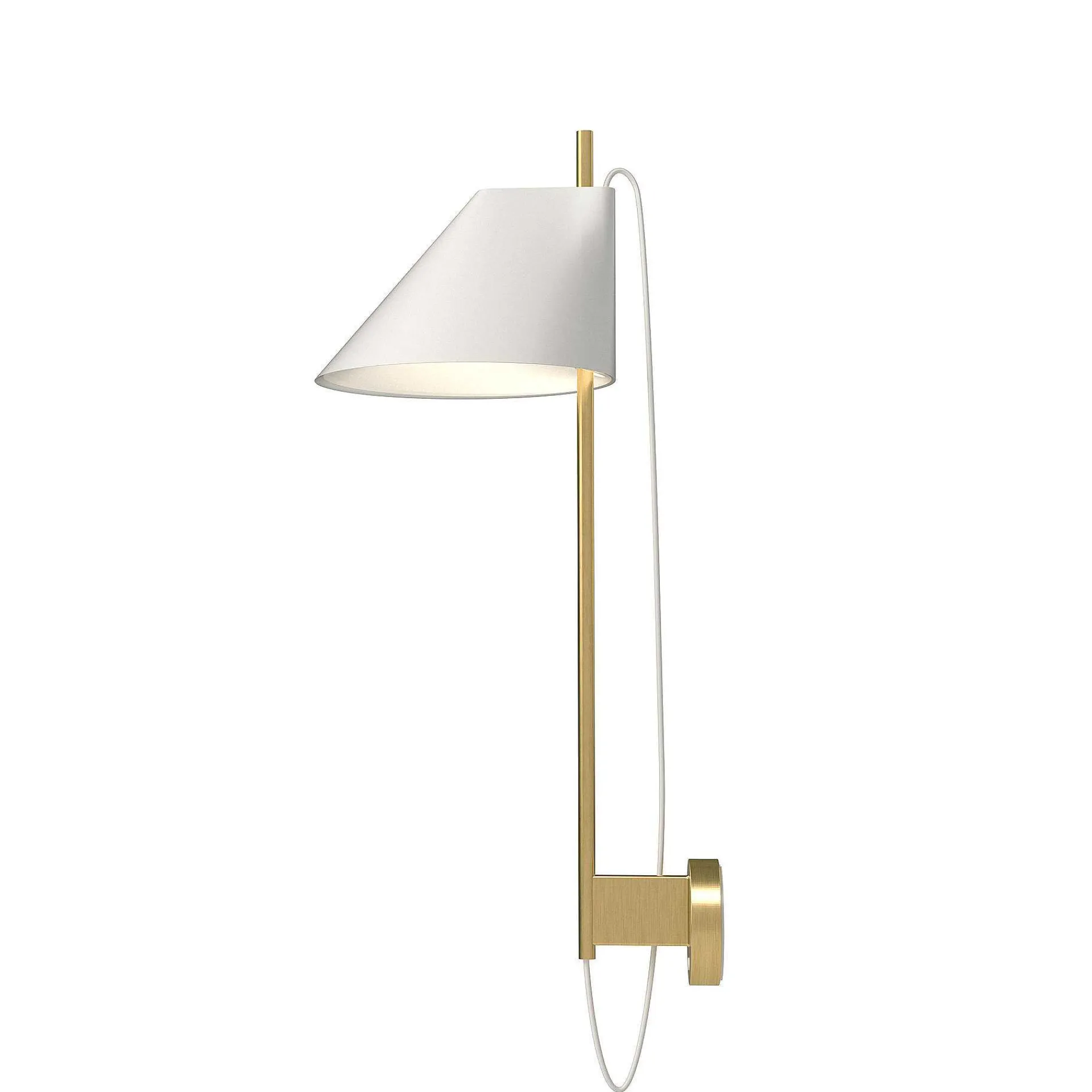 Louis Poulsen Pendant Lights*Yuh Wall | Wall Lamp | White-Brass